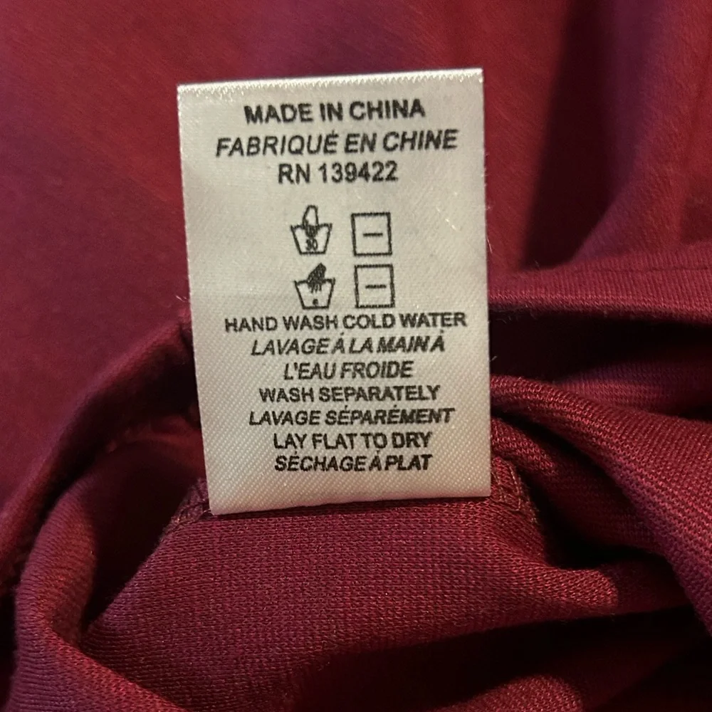 TOBI High Neck Backless Maroon Bodycon Dress w/ See-Thru Lace - Picture 13 of 13
